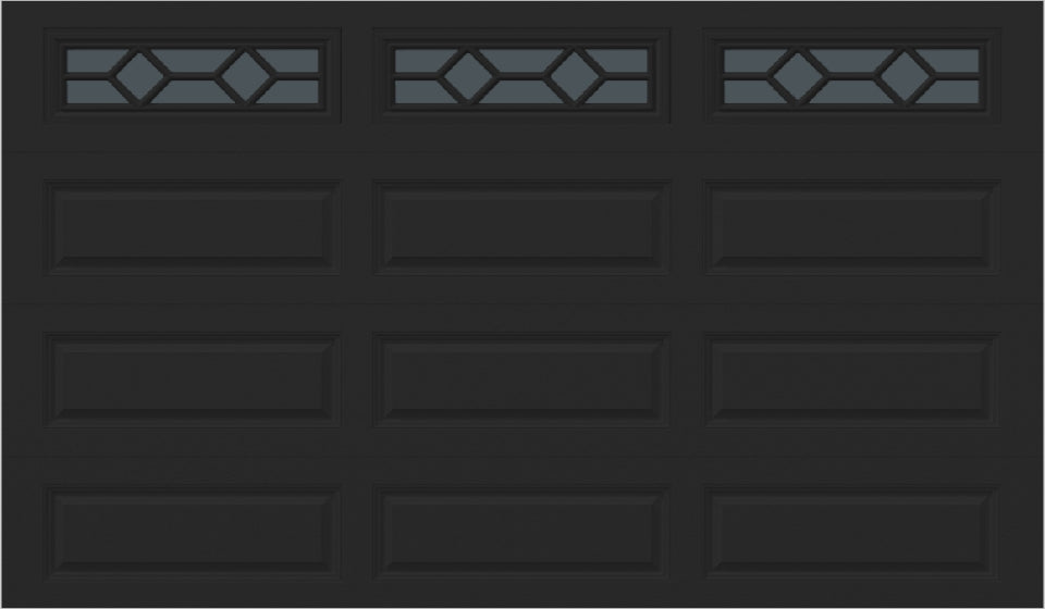 12x7 -  Waterton Long 1 - Tinted -   With glass Long - Black