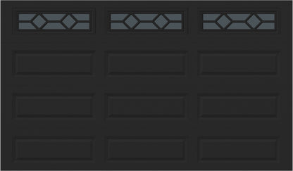 12x7 -  Waterton Long 1 - Tinted -   With glass Long - Black