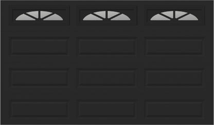 12x7 -  Waterton Long 2  - Clear -   With glass Long - Black