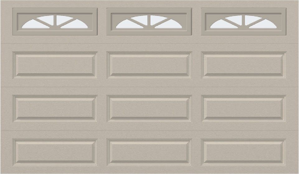 12x7 -  Waterton Long 2 - Frosted -  With glass Long - Almond