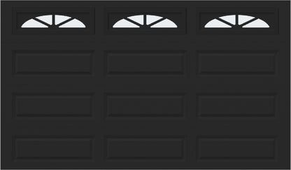 12x7 -  Waterton Long 2 - Frosted -   With glass Long - Black