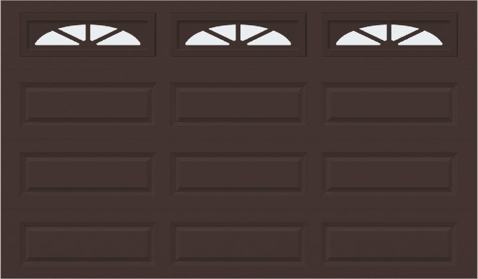 12x7 -  Waterton Long 2 - Frosted -  With glass Long - Brown