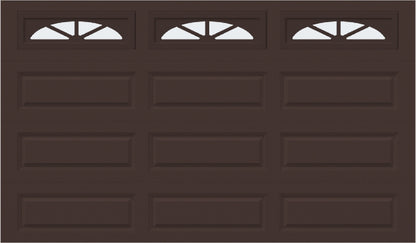 12x7 -  Waterton Long 2 - Frosted -  With glass Long - Brown