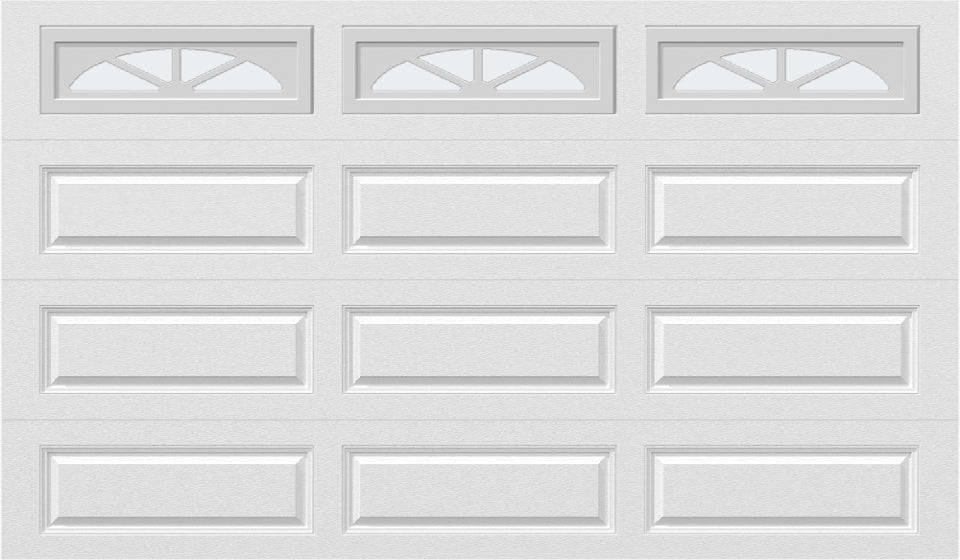 12x7 -  Waterton Long 2 - Frosted - With glass Long - White