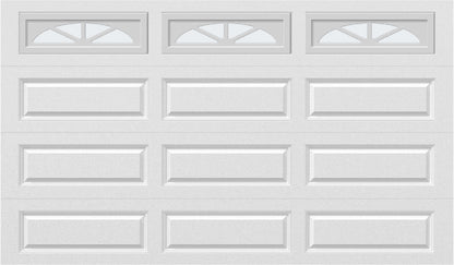 12x7 -  Waterton Long 2 - Frosted - With glass Long - White