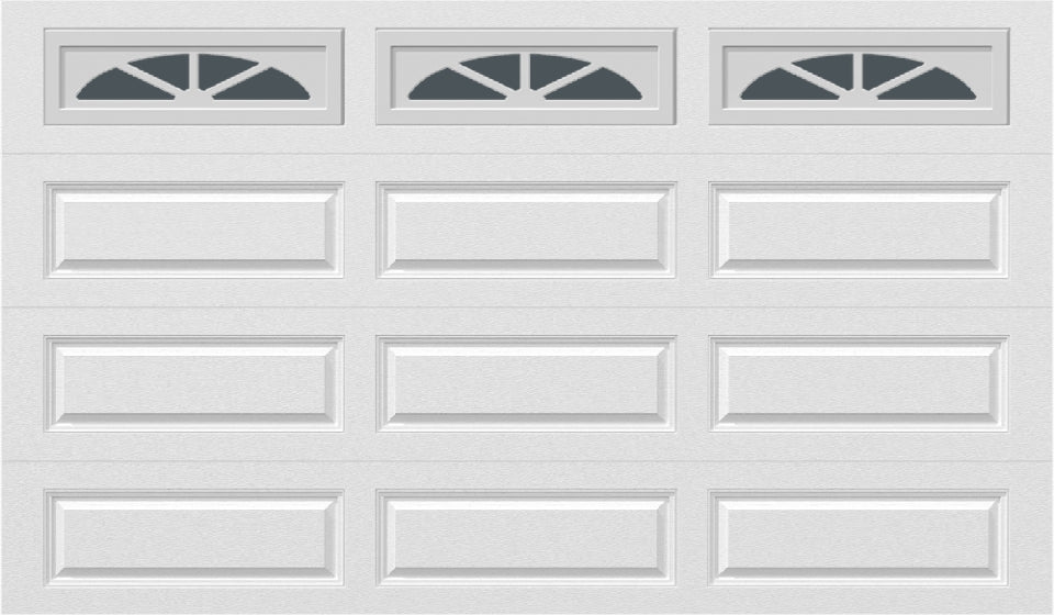 12x7 -  Waterton Long 2 - Tinted - With glass Long - White