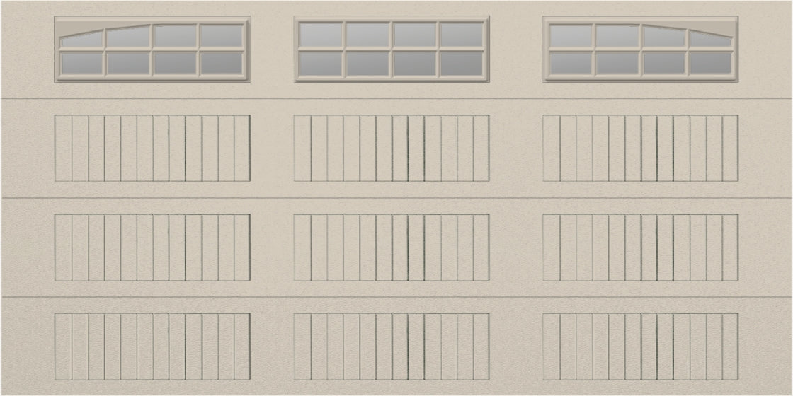 14x7 - Arched Stockton Long - Clear  With glass Long - Almond