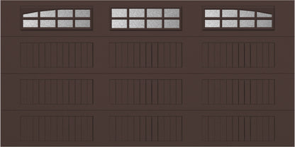 14x7 -  Arched Stockton Long - ObscureWith glass Long - Brown