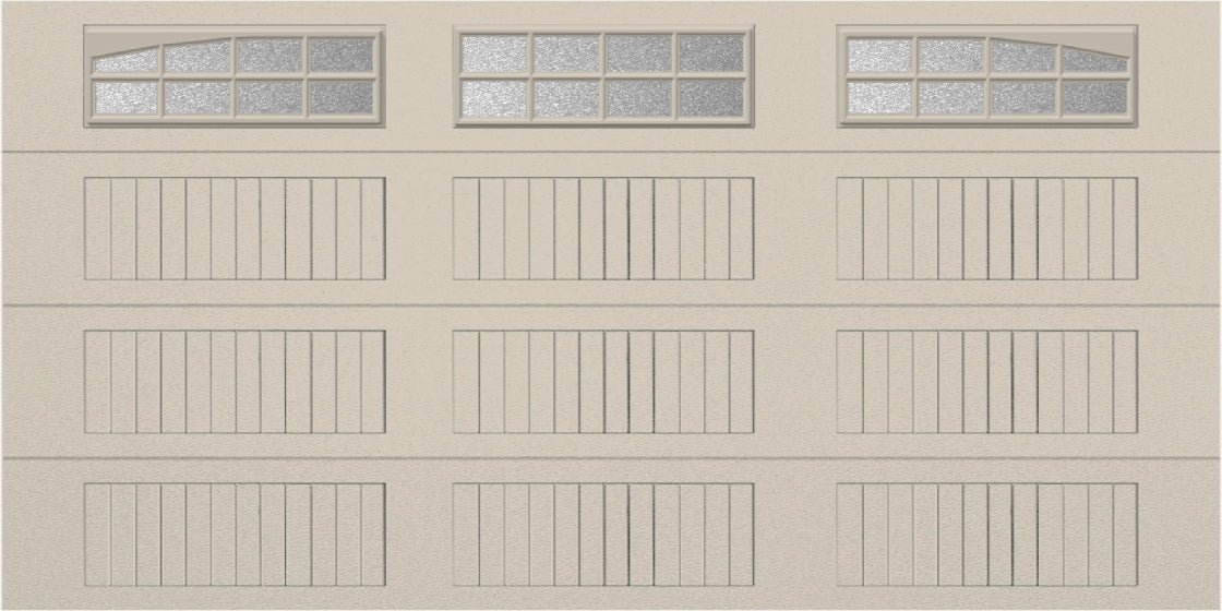 14x7 - Arched Stockton Long - ObscureWith glass Long - Almond