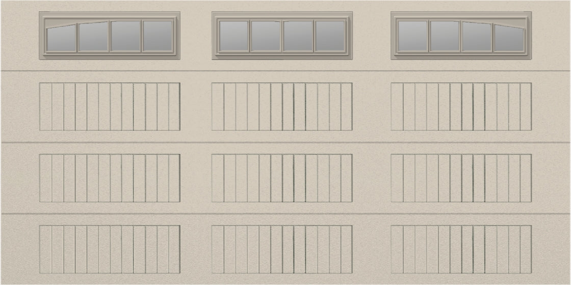 14x7 - Long with glass Arched Stockbridge Long - Clear  With glass Long - Almond