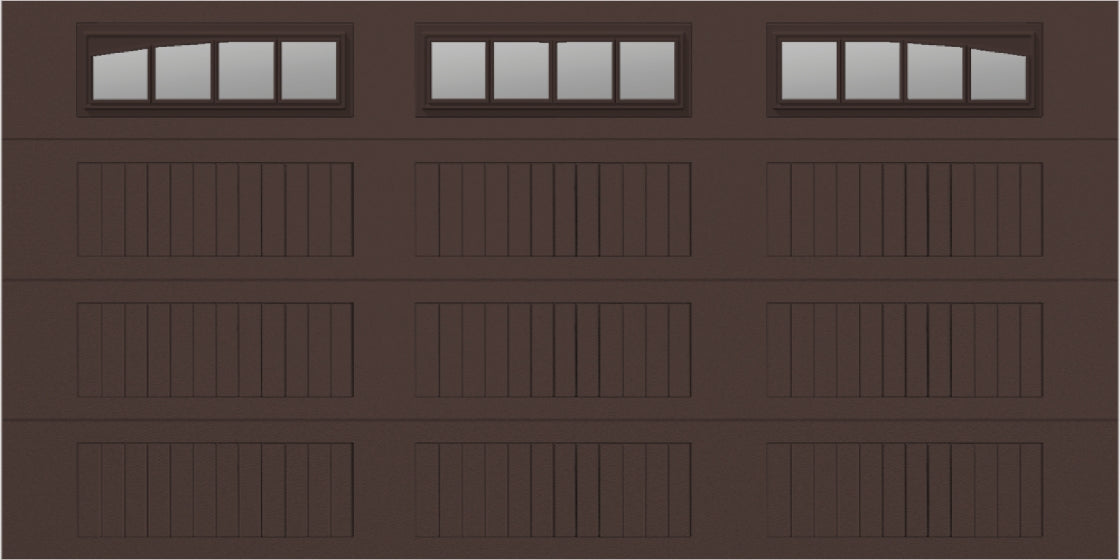 14x7 -  Long with glass Arched Stockbridge Long - Clear  With glass Long - Brown