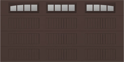 14x7 -  Long with glass Arched Stockbridge Long - Clear  With glass Long - Brown