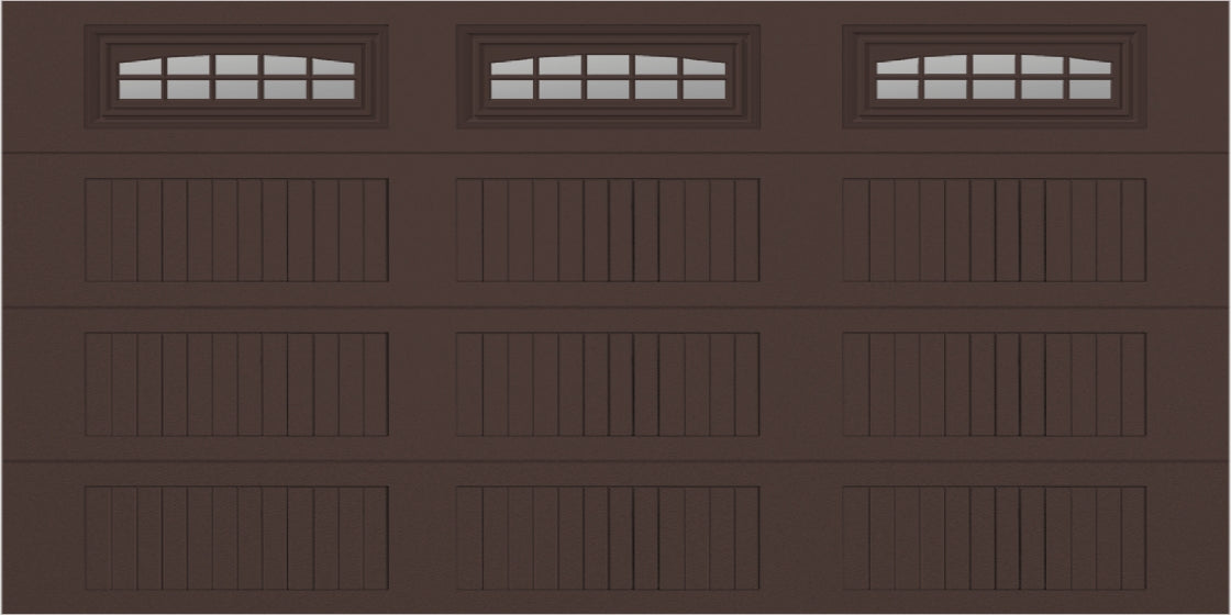 14x7 -  Cascade - Clear  With glass Long - Brown