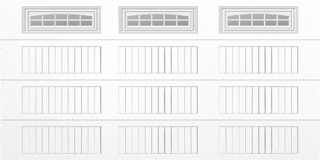 14x7 -  Cascade - Clear  With glass Long - White