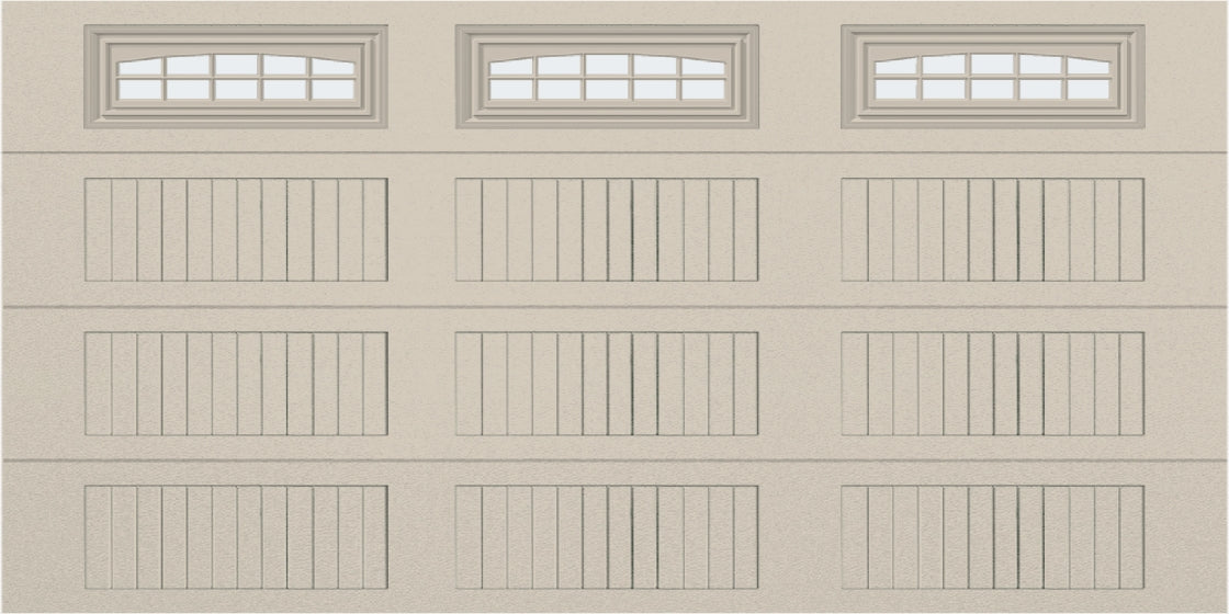 14x7 - Cascade - Frosted  With glass Long - Almond