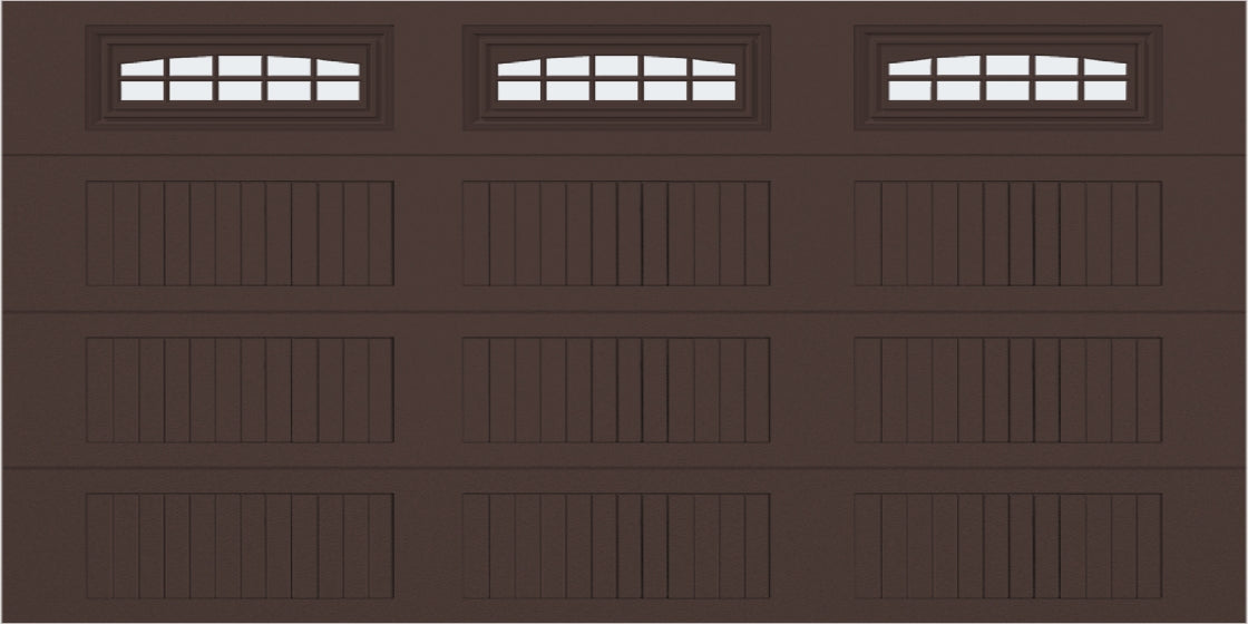 14x7 -  Cascade - Frosted  With glass Long - Brown