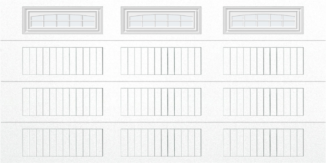 14x7 -  Cascade - Frosted  With glass Long - White