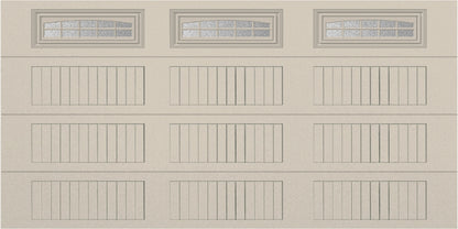 14x7 - Cascade - Obscure  With glass Long - Almond