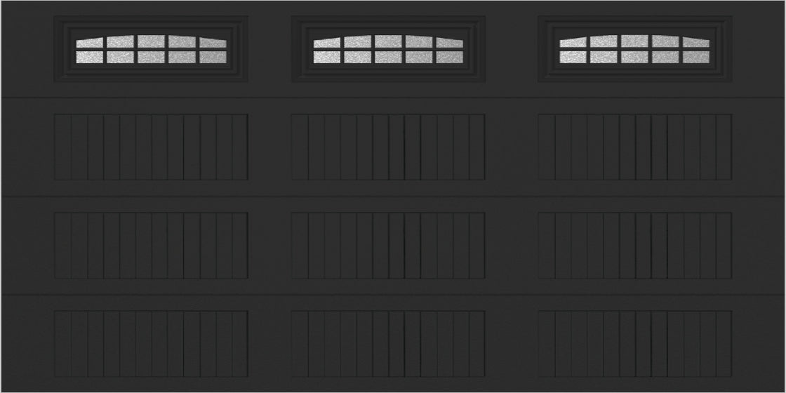 14x7 -  Cascade - Obscure  With glass Long - Black