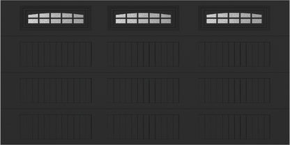 14x7 -  Cascade - Obscure  With glass Long - Black