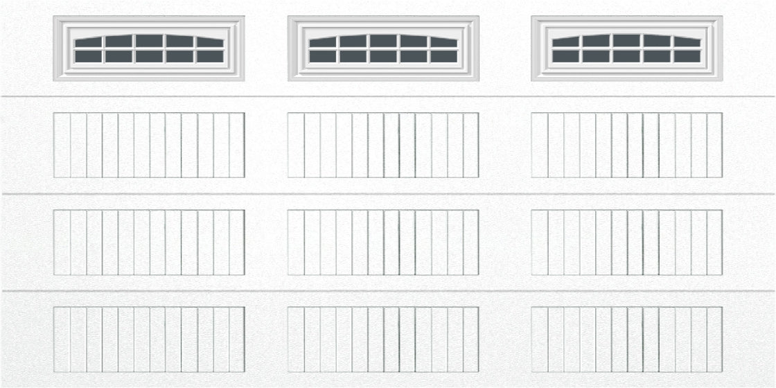 14x7 -  Cascade - Tinted  With glass Long - White