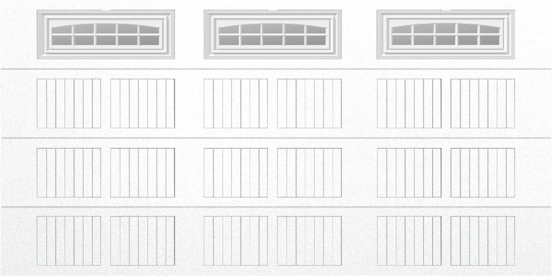 14x7 -  Cascade Short - Clear  With glass - White