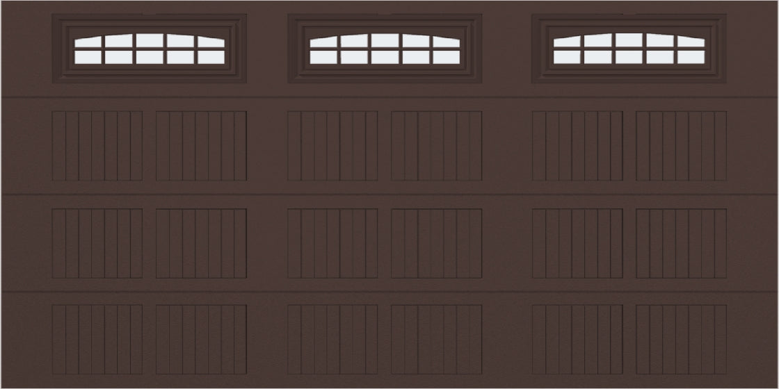 14x7 -  Cascade Short - Frosted  With glass - Brown