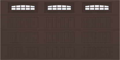 14x7 -  Cascade Short - Frosted  With glass - Brown