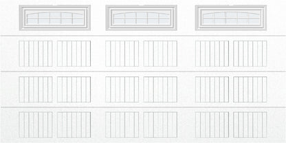 14x7 -  Cascade Short - Frosted  With glass - White