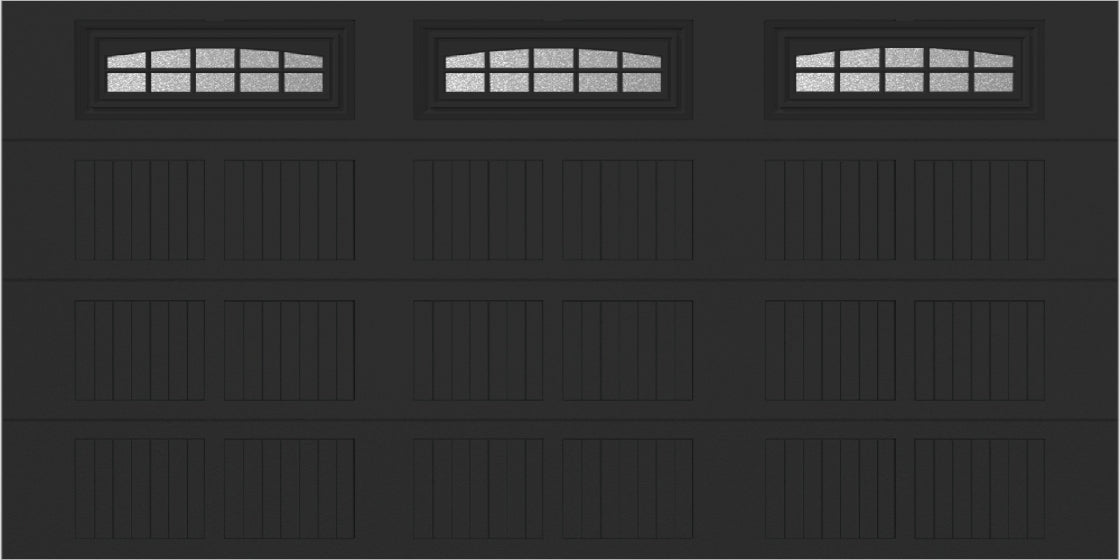 14x7 -  Cascade - Obscure With glass - Black