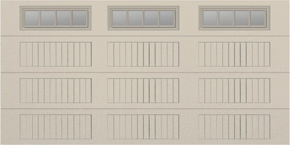 14x7 - Straight Stockbridge Long - Clear  With glass Long - Almond