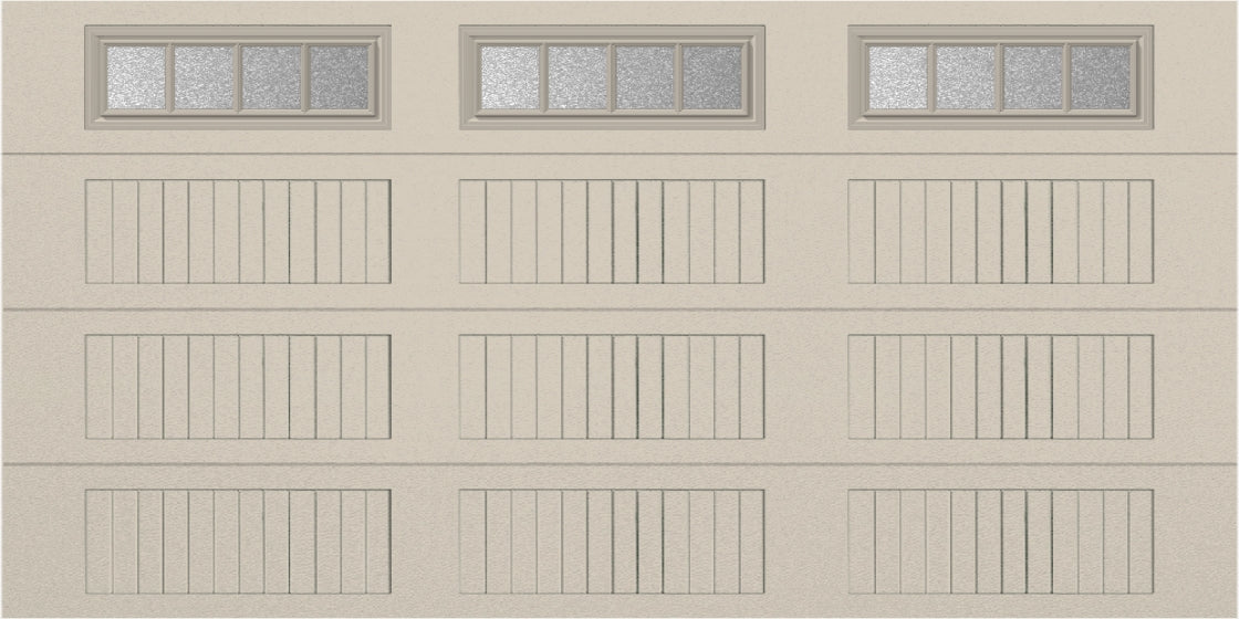 14x7 - Straight Stockbridge Long - Obscure With glass Long - Almond