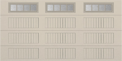 14x7 - Straight Stockbridge Long - Obscure With glass Long - Almond