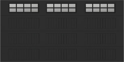 14x7 - Clear -  Stockton With glass Long - Black