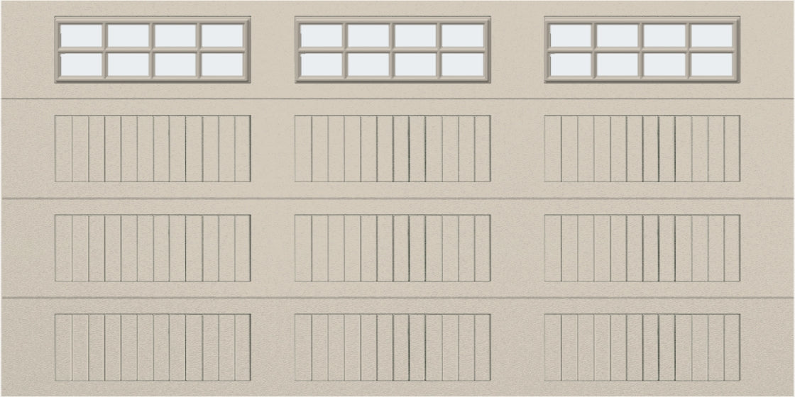 14x7 - Frosted - Long - Stockton With glass Long - Almond.