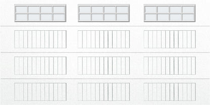 14x7 - Frosted -  Long -Stockton With glass Long - White