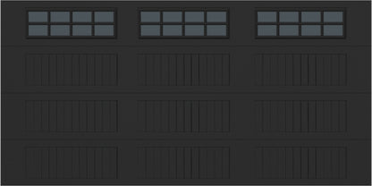 14x7 -  Tinted - Long Stockton With glass - Black