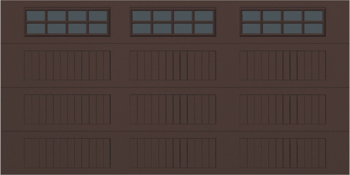 14x7 -  Tinted - Long Stockton With glass - Brown