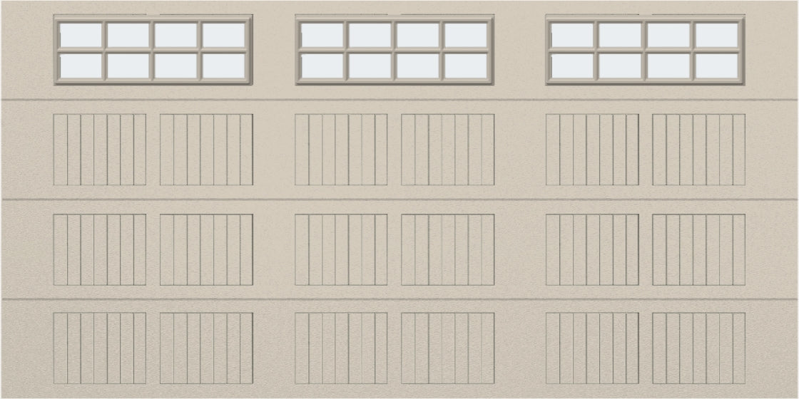 14x7 - Frosted -  Stockton With glass - Almond