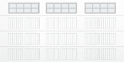 14x7 - Frosted -  Stockton With glass - White