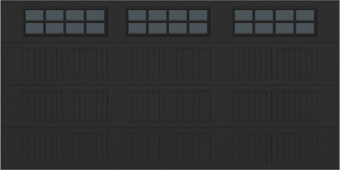 14x7 -  Tinted- Stockton With glass - Black