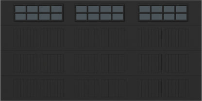 14x7 -  Tinted- Stockton With glass - Black