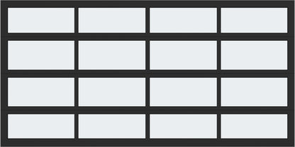 14'x7' Window - Aluminum  - Black - Frosted