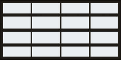 14'x7' Window - Aluminum - White - Frosted