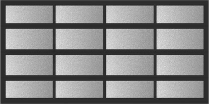 14'x7' Window - Aluminum  - Black - Obscure