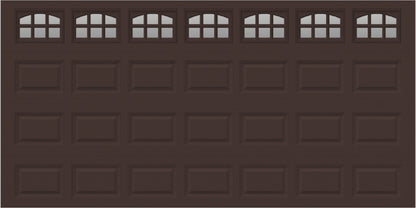 14x7 -  Cascade Short - Clear  With glass - Brown