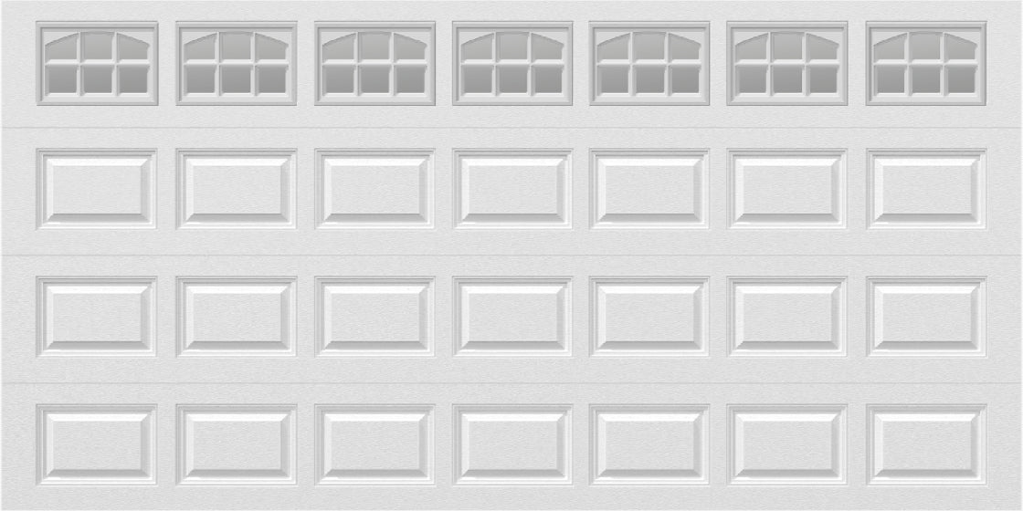 14x7 -  Cascade Short - Clear  With glass - White