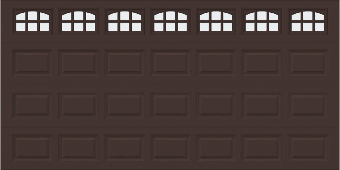 14x7 -  Cascade Short - Frosted  With glass - Brown