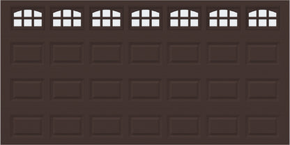 14x7 -  Cascade Short - Frosted  With glass - Brown