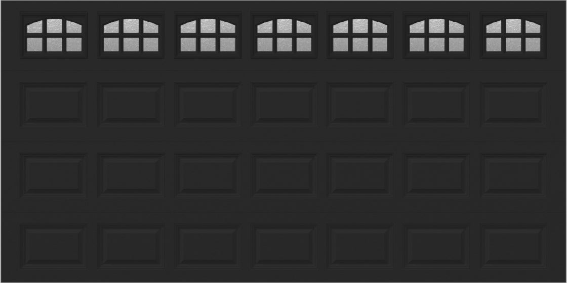 14x7 -  Cascade - Obscure With glass - Black